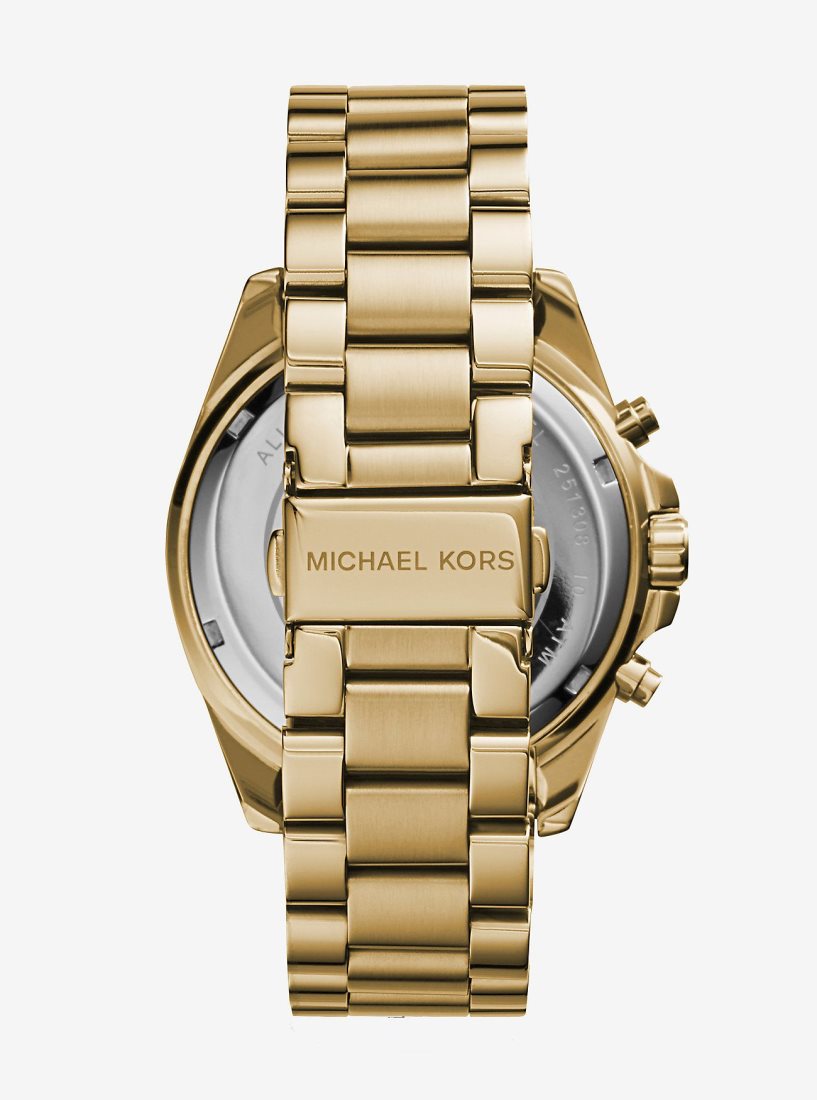 Michael Kors Oversized Bradshaw Gold-Tone Watch Gold-tone Kadın Altın | 042395-KEI