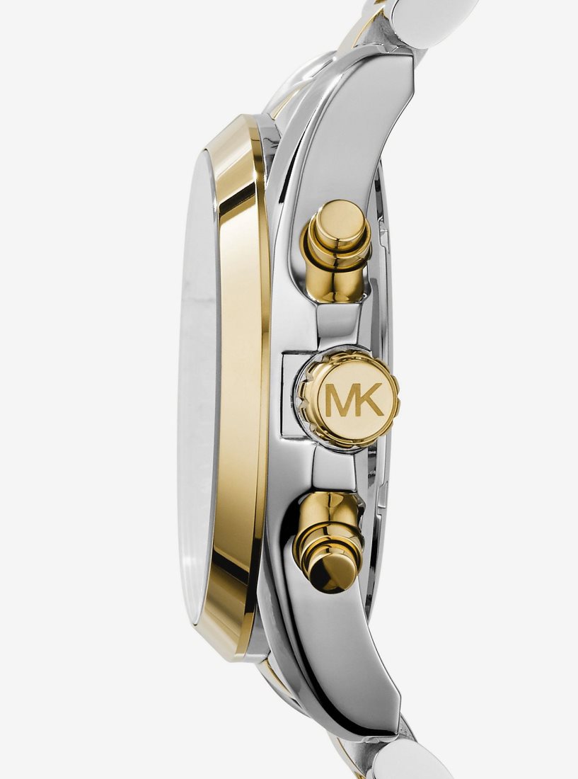 Michael Kors Oversized Bradshaw Two-Tone Watch Two-tone Erkek Two Tone | 271803-AKU