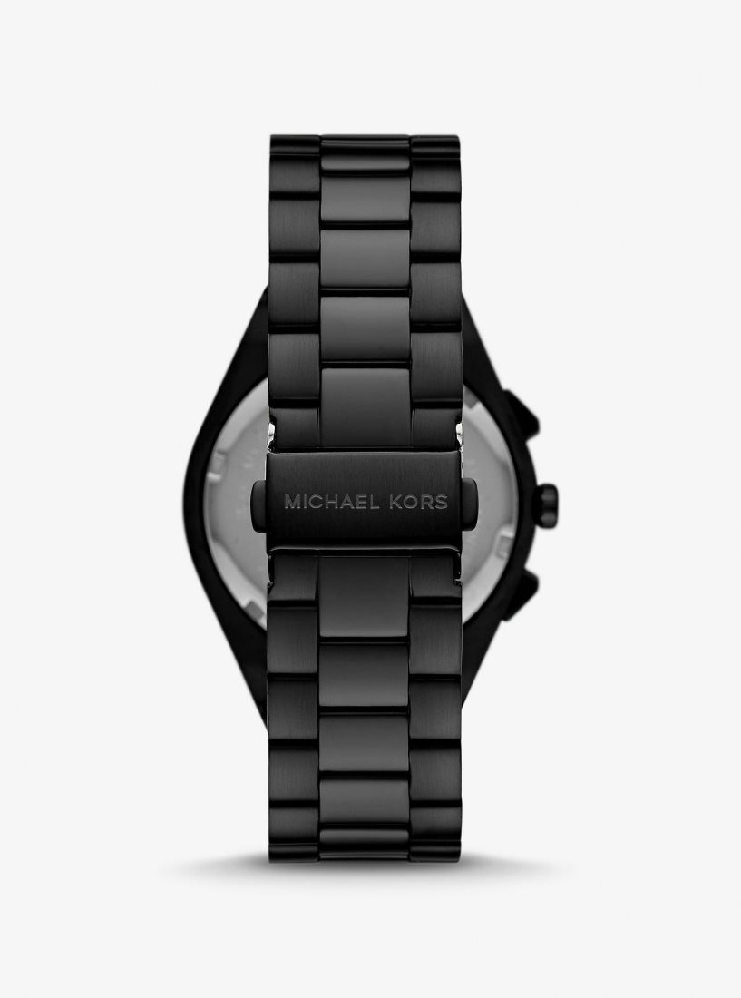 Michael Kors Oversized Lennox Black-Tone Watch Black-tone Erkek Siyah | 268547-RGO