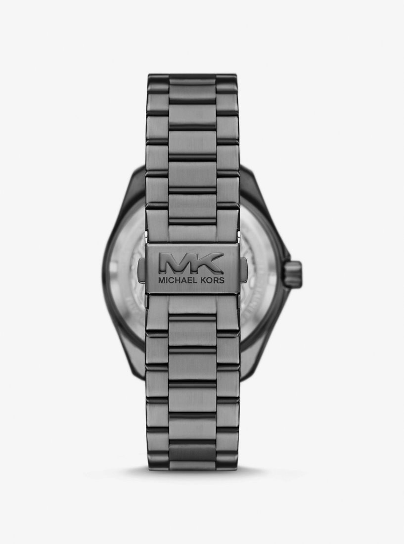 Michael Kors Oversized Maritime Gunmetal Watch Oversized Erkek Gri | 804923-DJF