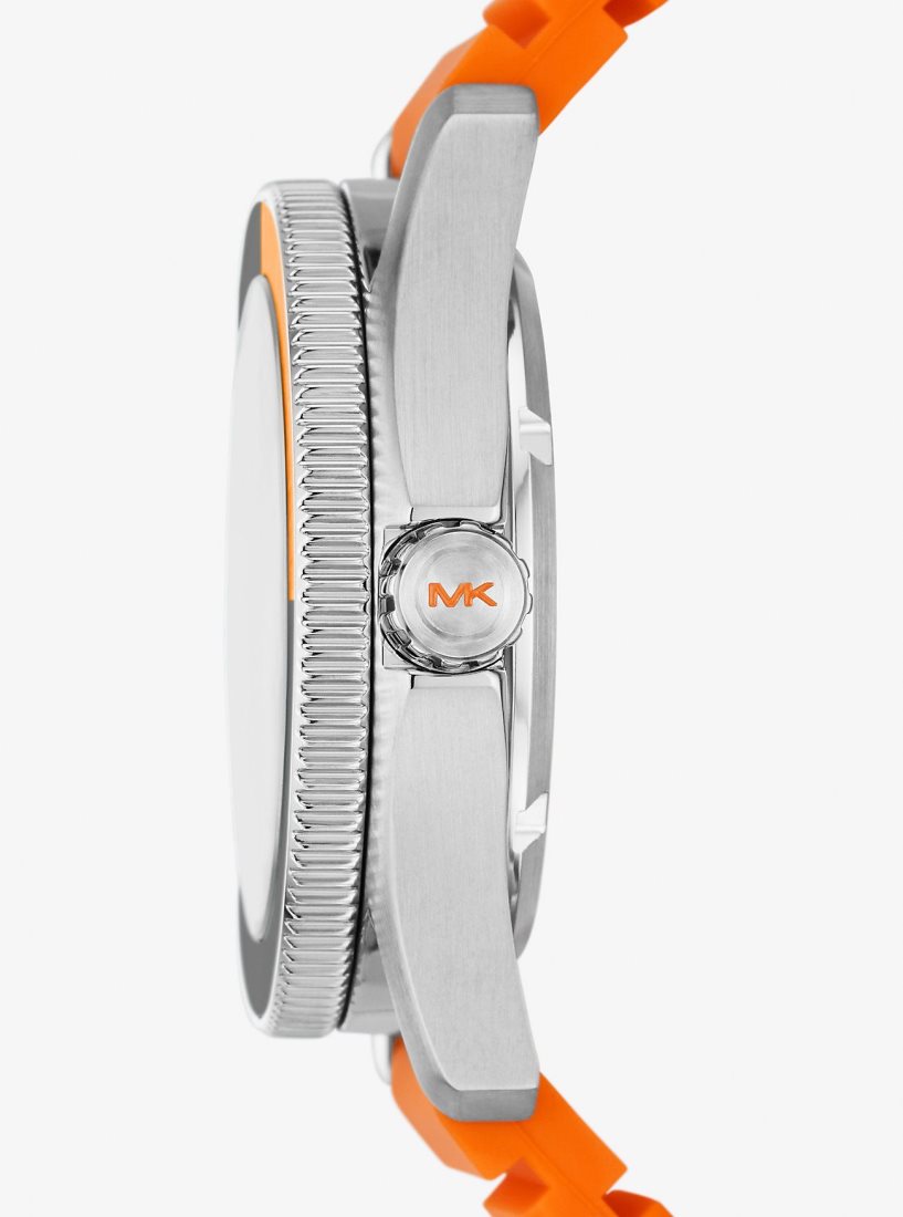 Michael Kors Oversized Maritime Silicone Watch Silicone Erkek Turuncu | 176805-GVO