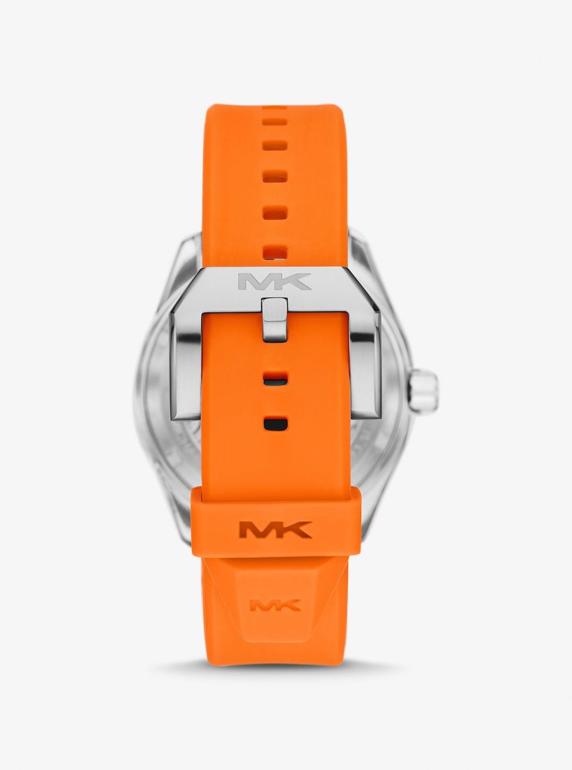 Michael Kors Oversized Maritime Silicone Watch Silicone Erkek Turuncu | 176805-GVO