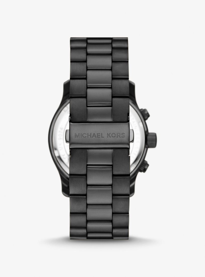 Michael Kors Oversized Runway Black-Tone Watch Black-tone Kadın Siyah | 935760-TWU