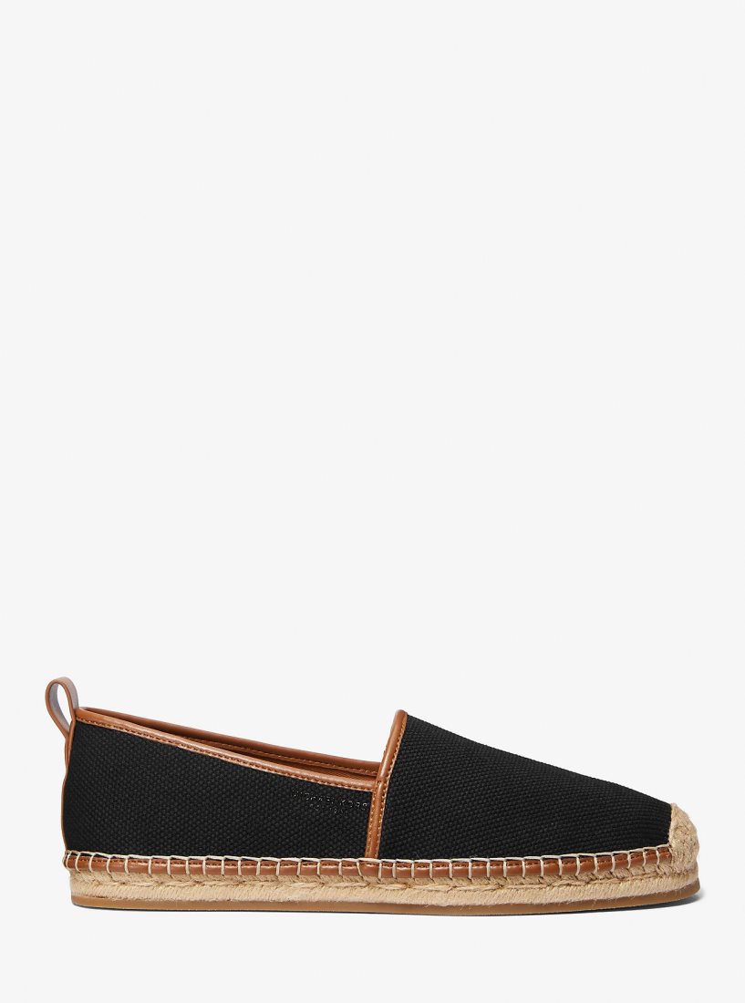 Michael Kors Owen Cotton Canvas Espadrille Espadril Erkek Siyah | 740689-JID