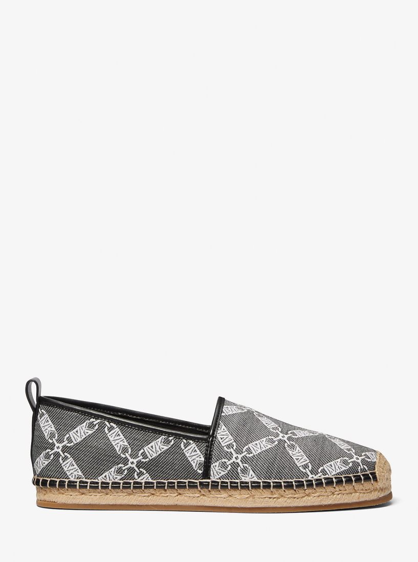 Michael Kors Owen Empire Logo Jacquard Espadrille Espadril Erkek Siyah | 536987-QSE