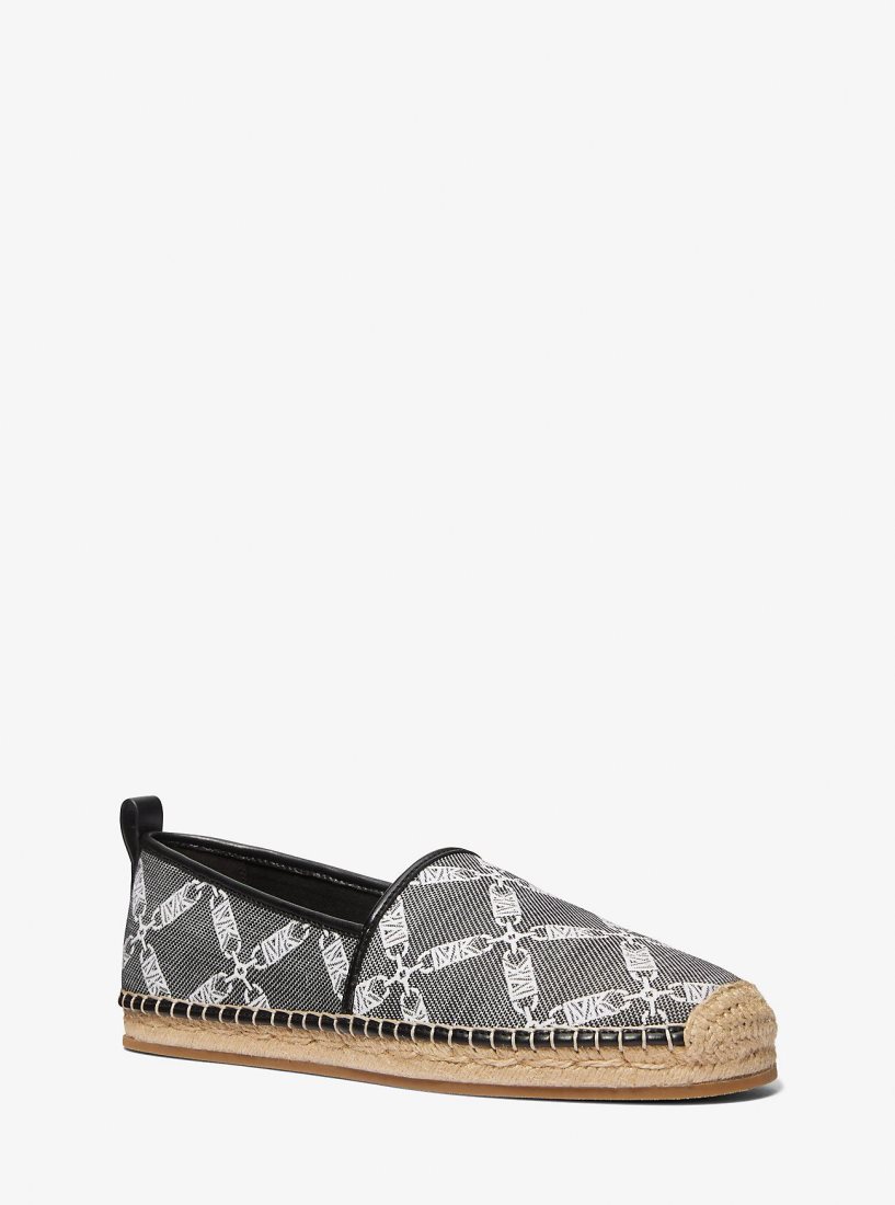 Michael Kors Owen Empire Logo Jacquard Espadrille Espadril Erkek Siyah | 536987-QSE