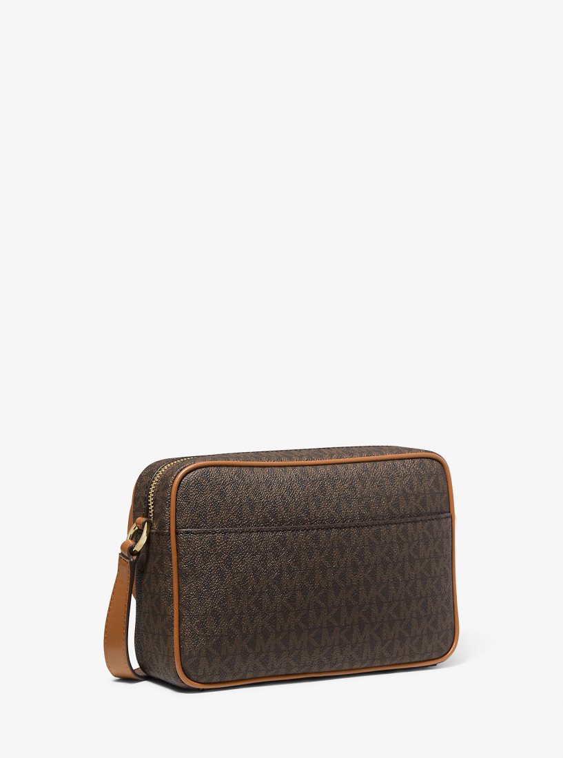 Michael Kors Parker Medium Logo Crossbody Bag Çapraz Çanta Kadın Brn/Acorn | 169807-ZYW