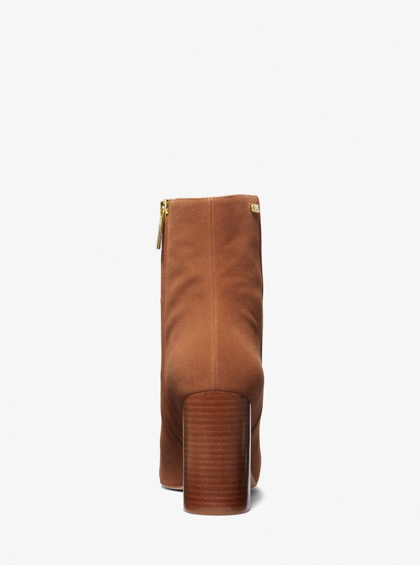 Michael Kors Perla Suede Ankle Boot Bot Kadın Luggage | 254167-WQL