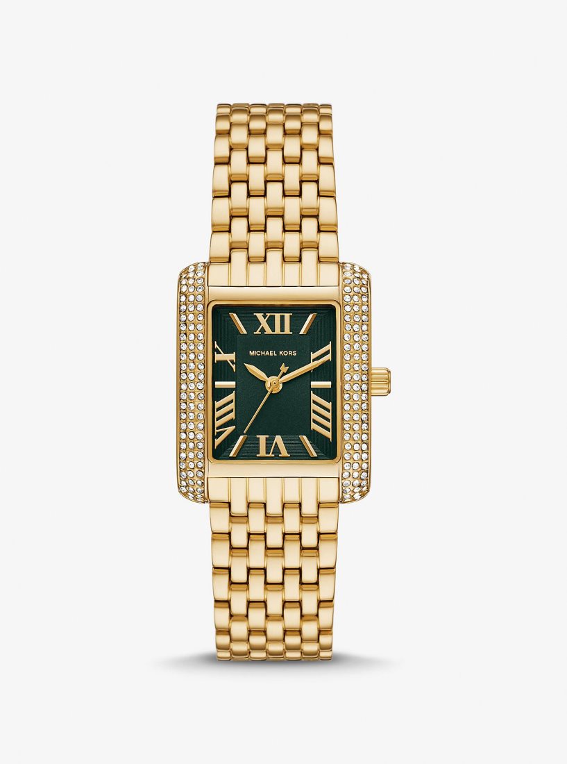 Michael Kors Petite Emery Pave Gold-Tone Watch Gold-tone Kadın Altın | 694718-EHV