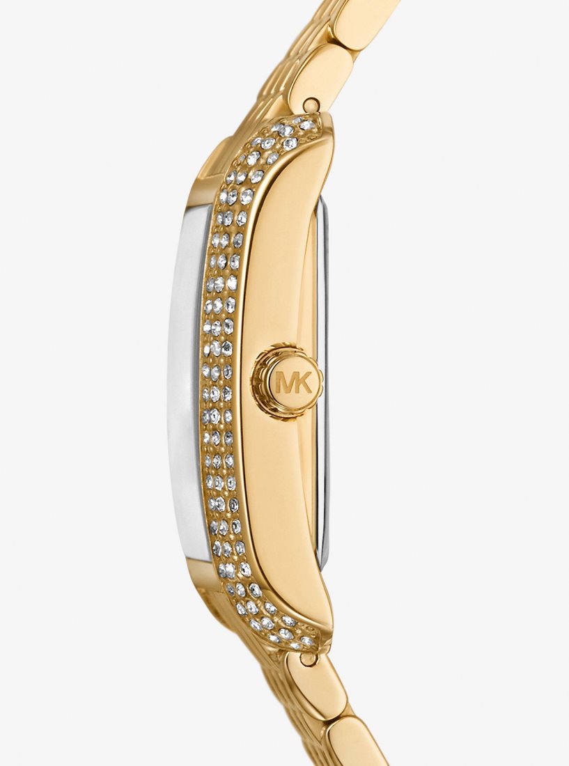 Michael Kors Petite Emery Pave Gold-Tone Watch Gold-tone Kadın Altın | 906251-DNU