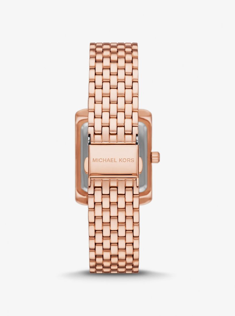 Michael Kors Petite Emery Pave Rose Gold-Tone Watch Gold-tone Kadın Pembe Altın | 067138-APE