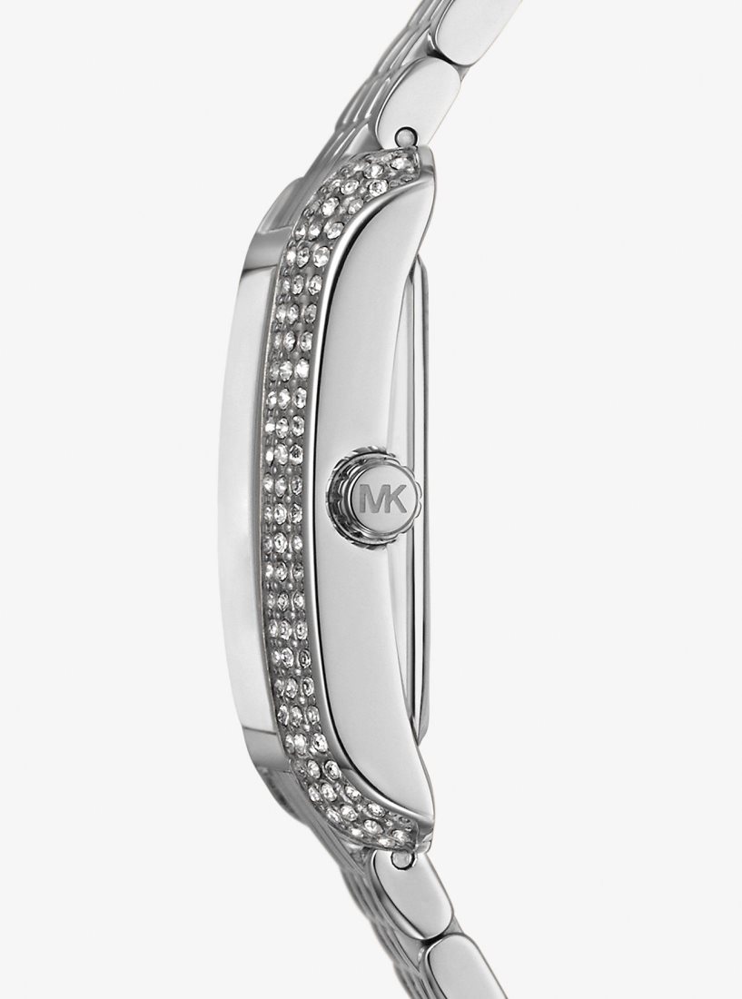 Michael Kors Petite Emery Pave Silver-Tone Watch Silver-tone Kadın Gümüş | 618034-IRE