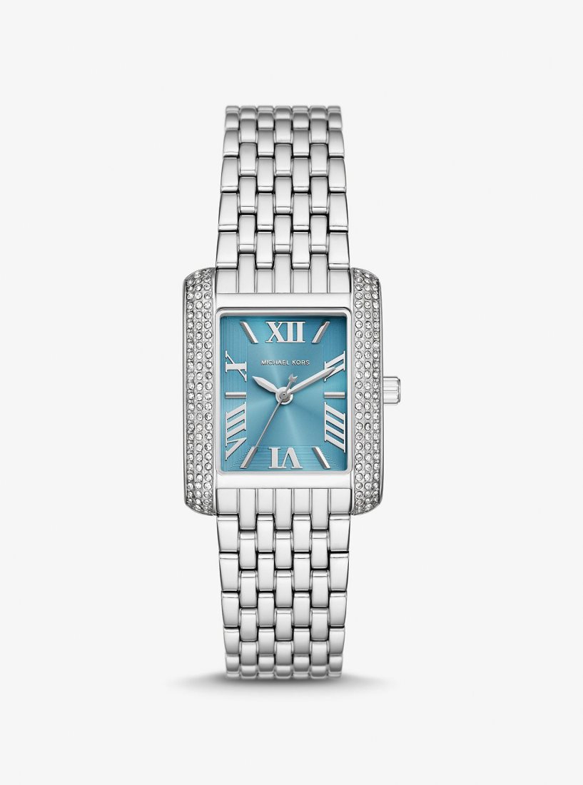 Michael Kors Petite Emery Pave Silver-Tone Watch Silver-tone Kadın Gümüş | 618034-IRE