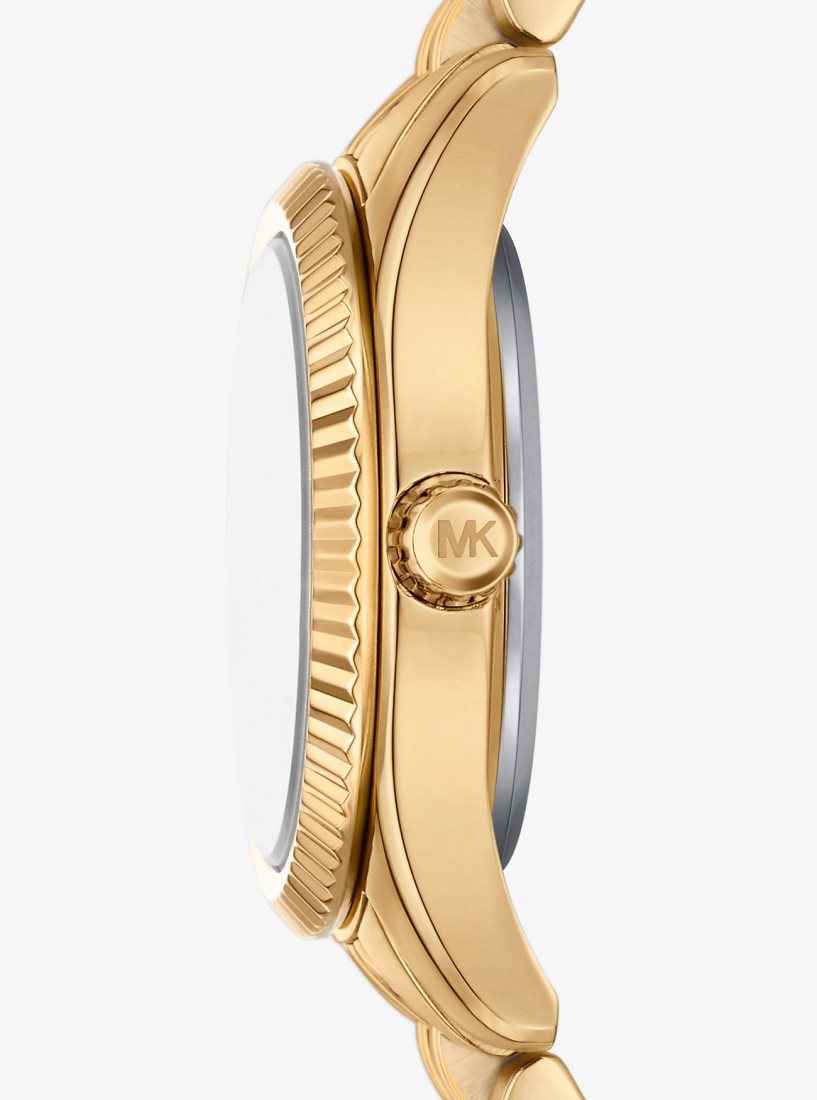 Michael Kors Petite Lexington Pave Gold-Tone Watch Gold-tone Kadın Turkuaz | 793241-GKD