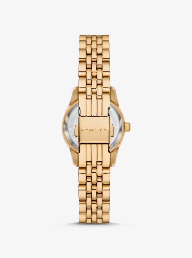 Michael Kors Petite Lexington Pave Gold-Tone Watch Gold-tone Kadın Turkuaz | 793241-GKD