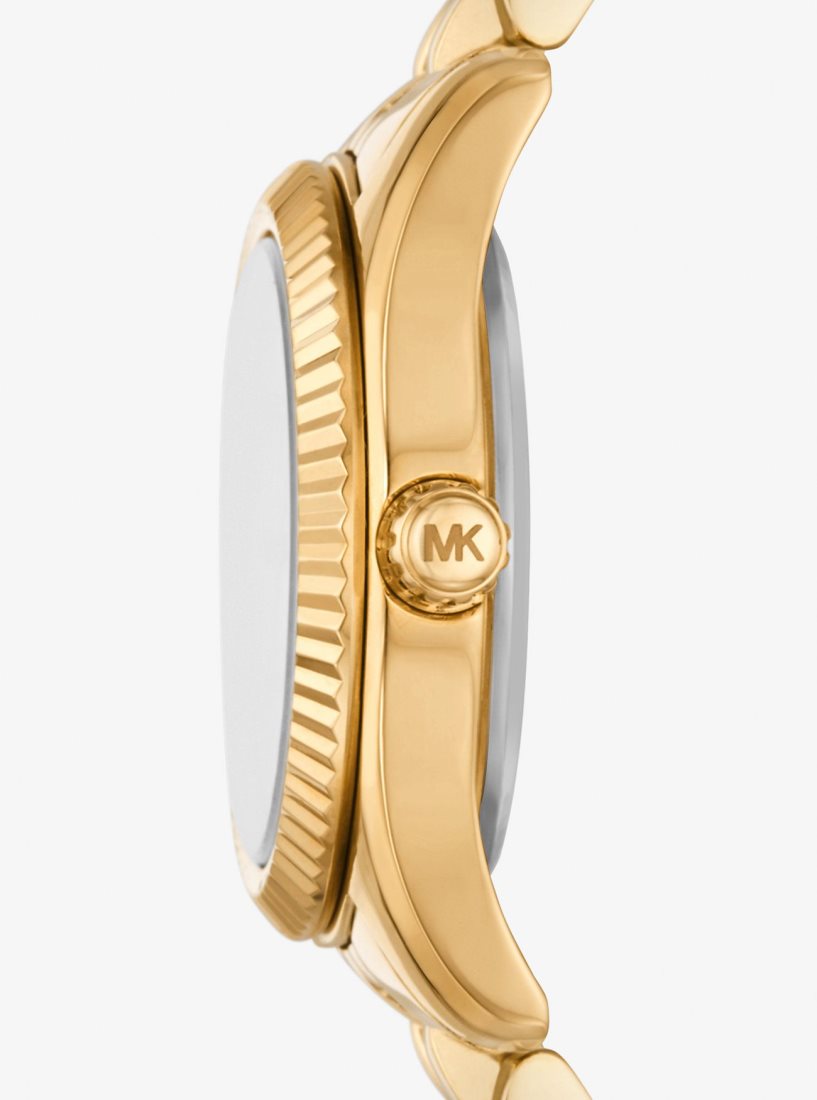 Michael Kors Petite Lexington Pave Gold-Tone Watch Gold-tone Kadın Altın | 428739-MPS