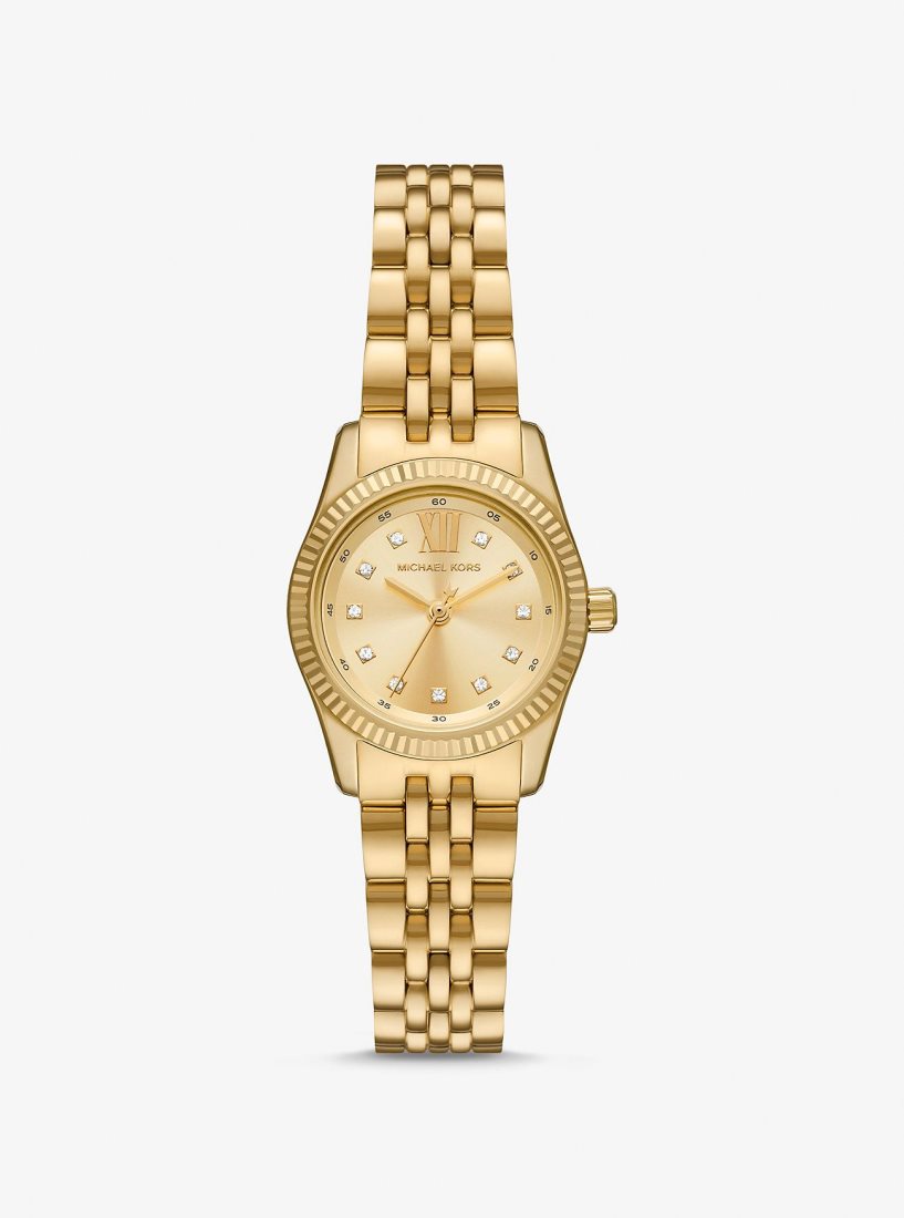 Michael Kors Petite Lexington Pave Gold-Tone Watch Gold-tone Kadın Altın | 428739-MPS