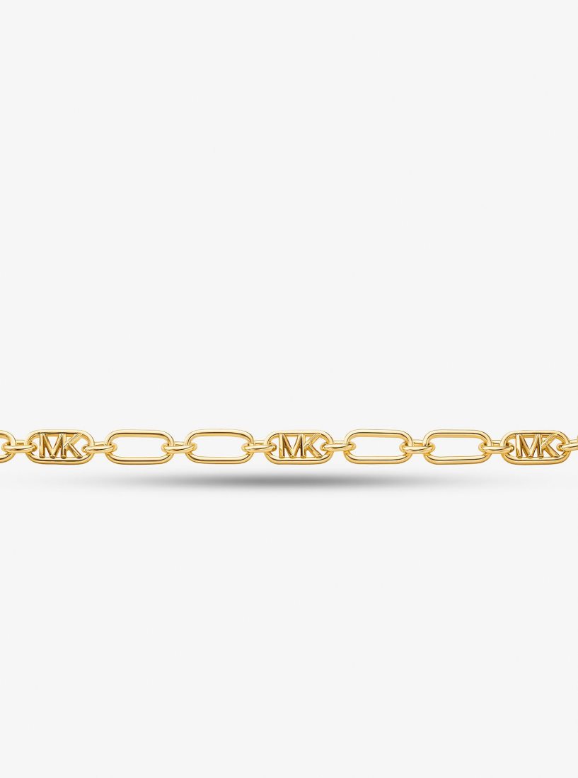 Michael Kors Precious Metal-Plated Brass Chain Link Necklace Kolye Kadın Altın | 185932-RFX