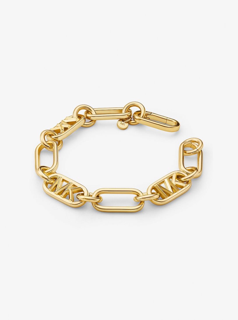 Michael Kors Precious Metal-Plated Brass Chain Link Bracelet Bilezik Kadın Altın | 210634-WRG