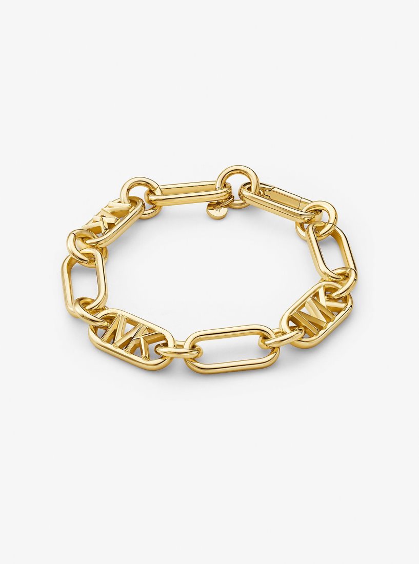 Michael Kors Precious Metal-Plated Brass Chain Link Bracelet Bilezik Kadın Altın | 210634-WRG