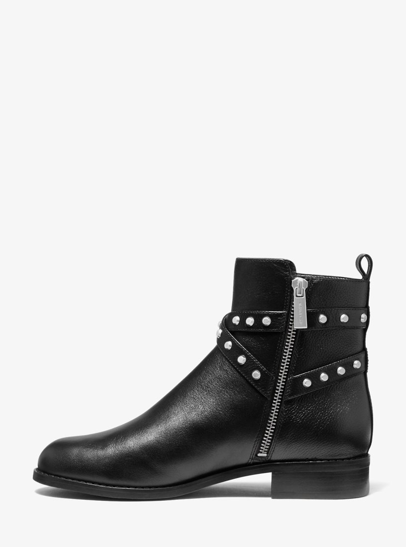 Michael Kors Preston Studded Leather Ankle Boot Bot Kadın Siyah | 690435-NLI