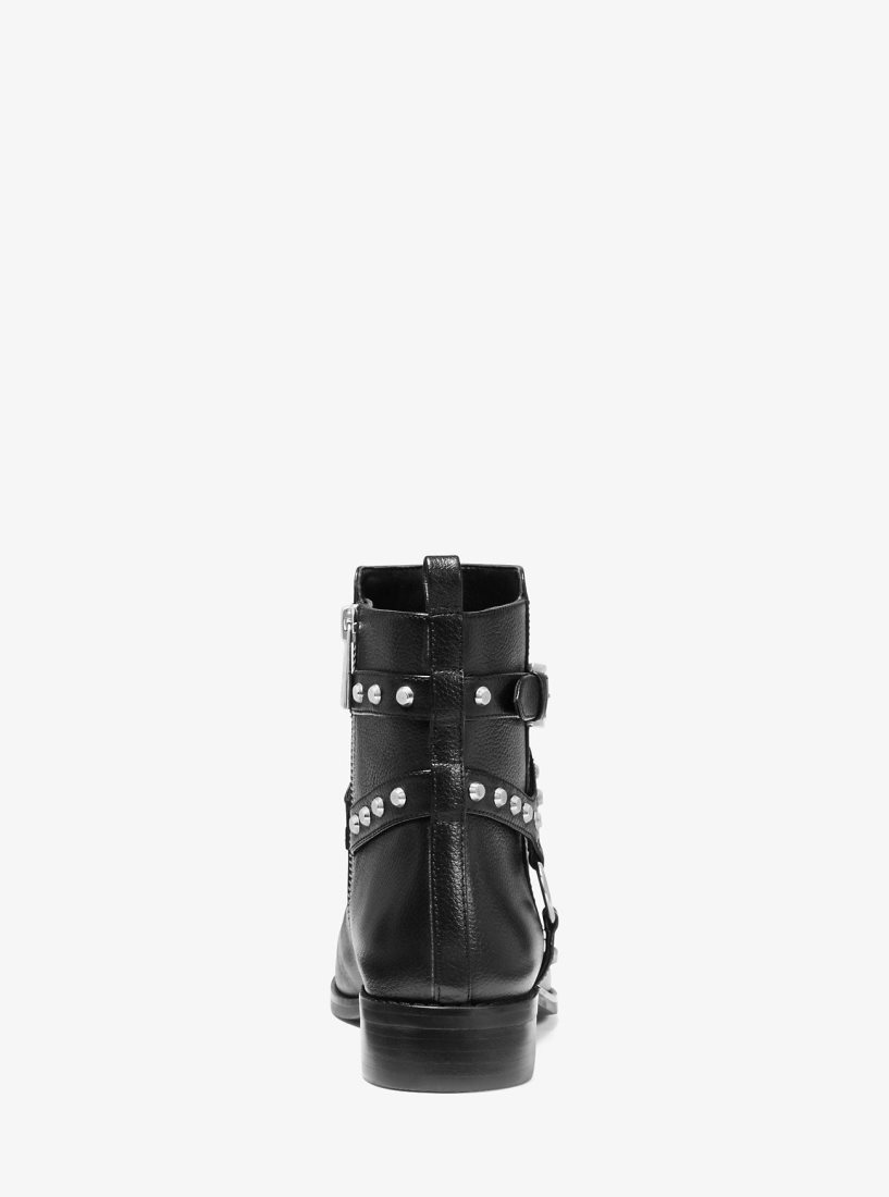 Michael Kors Preston Studded Leather Ankle Boot Bot Kadın Siyah | 690435-NLI