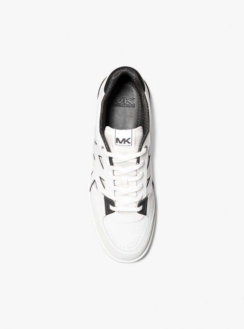 Michael Kors Rebel Leather Sneaker Spor Ayakkabı Erkek Siyah | 149527-BTK