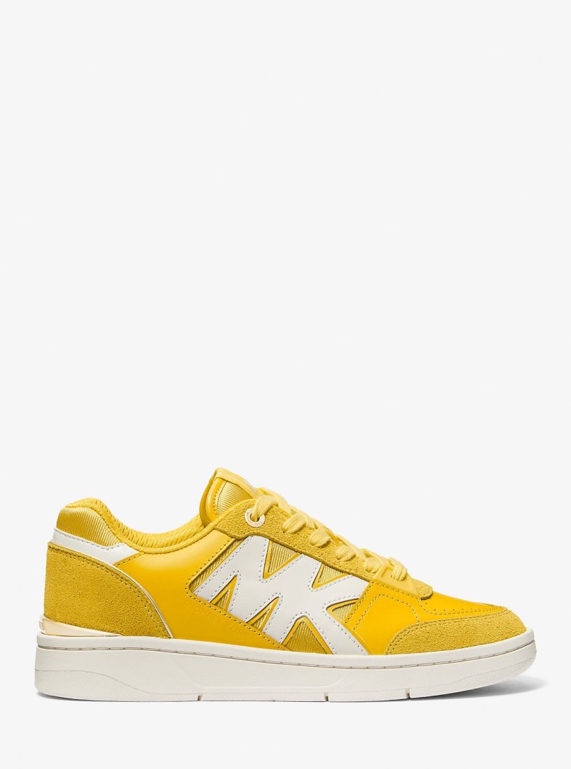 Michael Kors Rebel Leather Sneaker Spor Ayakkabı Kadın Bright Dandelion | 603278-SHB