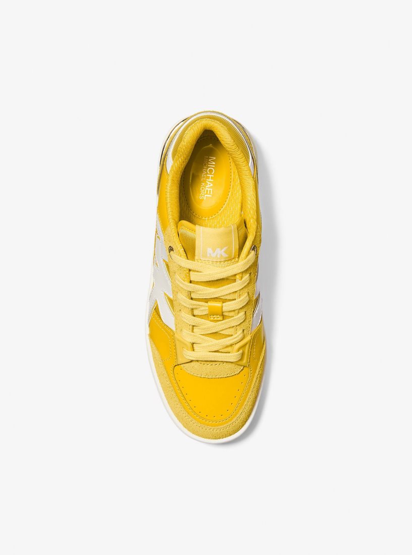 Michael Kors Rebel Leather Sneaker Spor Ayakkabı Kadın Bright Dandelion | 603278-SHB