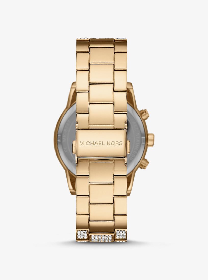 Michael Kors Ritz Pave Gold-Tone Watch Gold-tone Kadın Altın | 158360-YXU