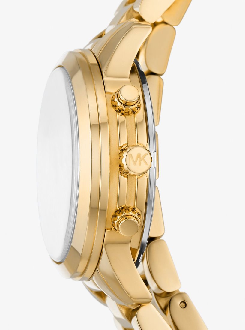 Michael Kors Runway 18K Gold-Plated Stainless Steel Triple Wrap Watch Stainless Kadın Altın | 918653-TFA