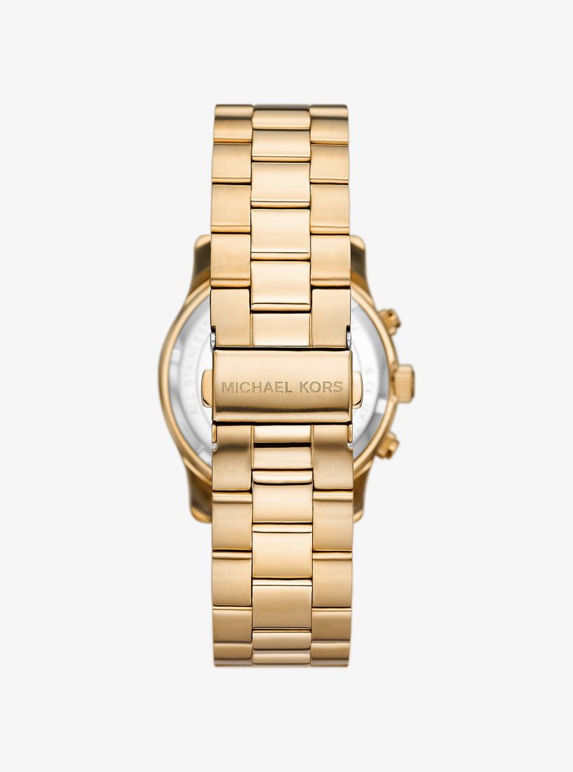 Michael Kors Runway Gold-Tone Watch Gold-tone Kadın Altın | 015486-AIN