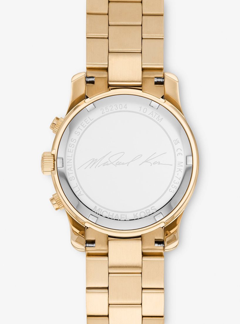 Michael Kors Runway Gold-Tone Watch Gold-tone Kadın Altın | 015486-AIN