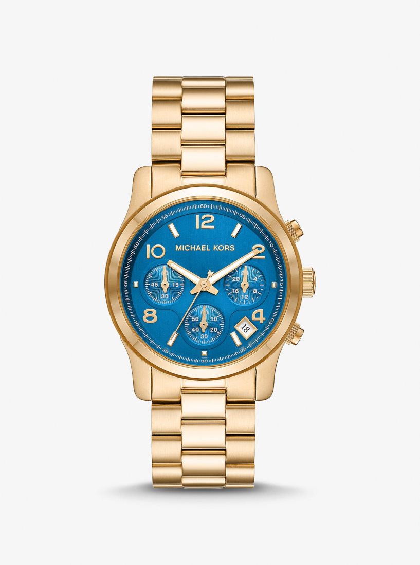 Michael Kors Runway Gold-Tone Watch Gold-tone Kadın Altın | 015486-AIN