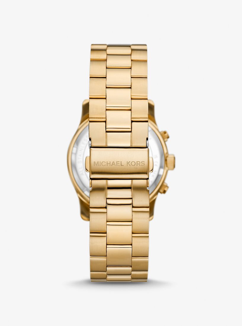 Michael Kors Runway Gold-Tone Watch Gold-tone Kadın Altın | 359170-DYM