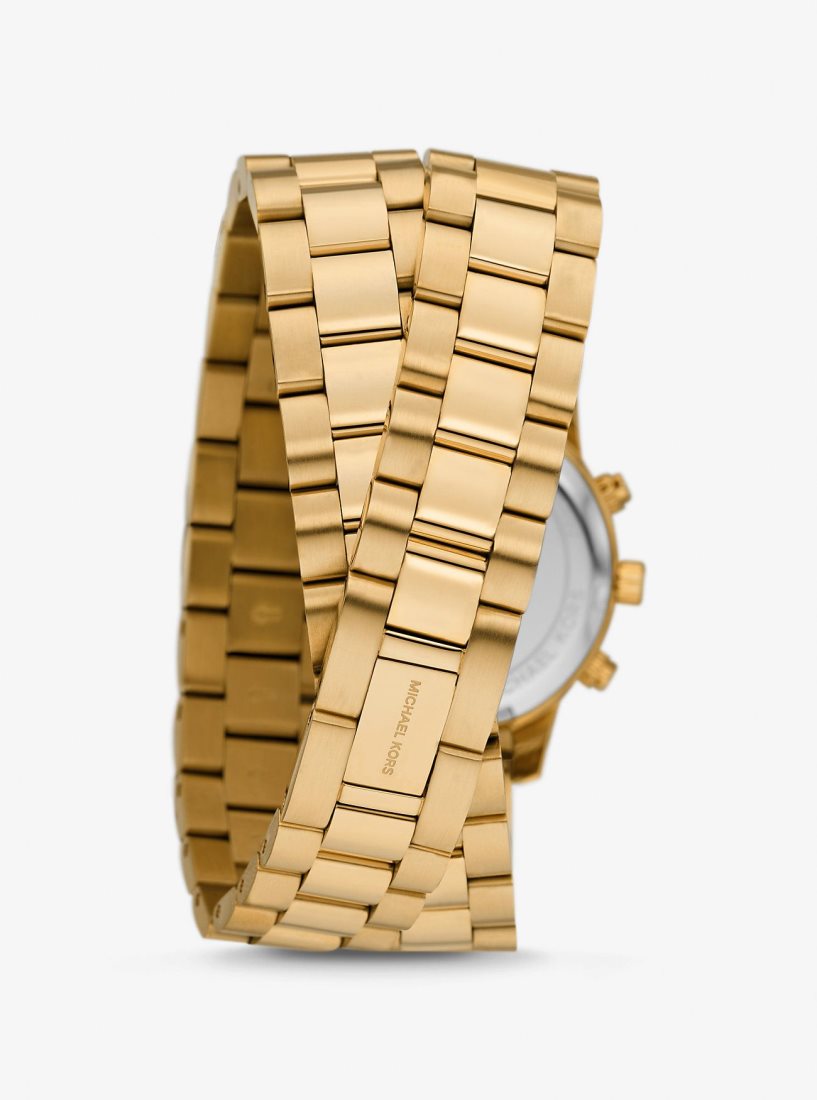 Michael Kors Runway Gold-Tone Wrap Watch Gold-tone Kadın Altın | 826740-BGP