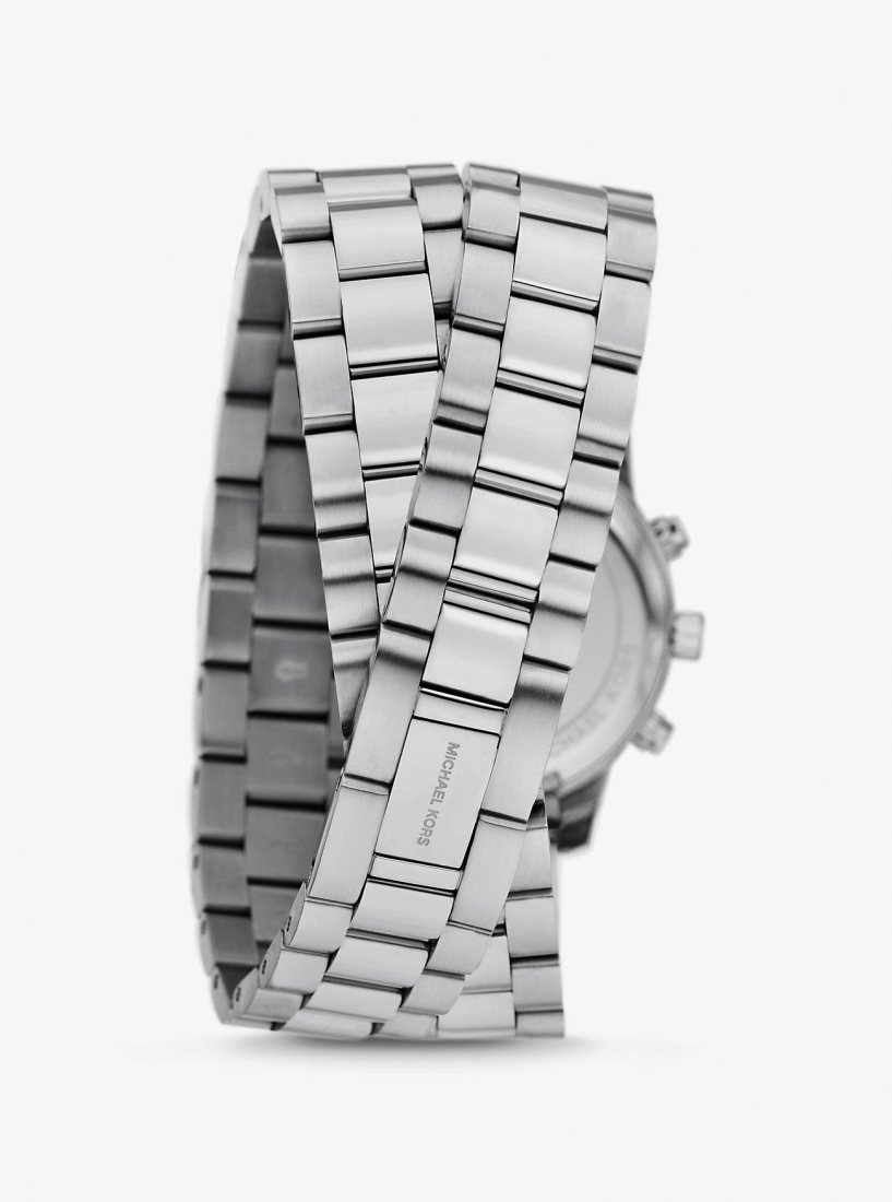 Michael Kors Runway Silver-Tone Wrap Watch Silver-tone Kadın Gümüş | 405193-SIH