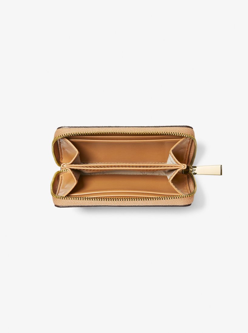 Michael Kors Small Logo Wallet Cüzdan Kadın Pale Peanut | 927814-KIE