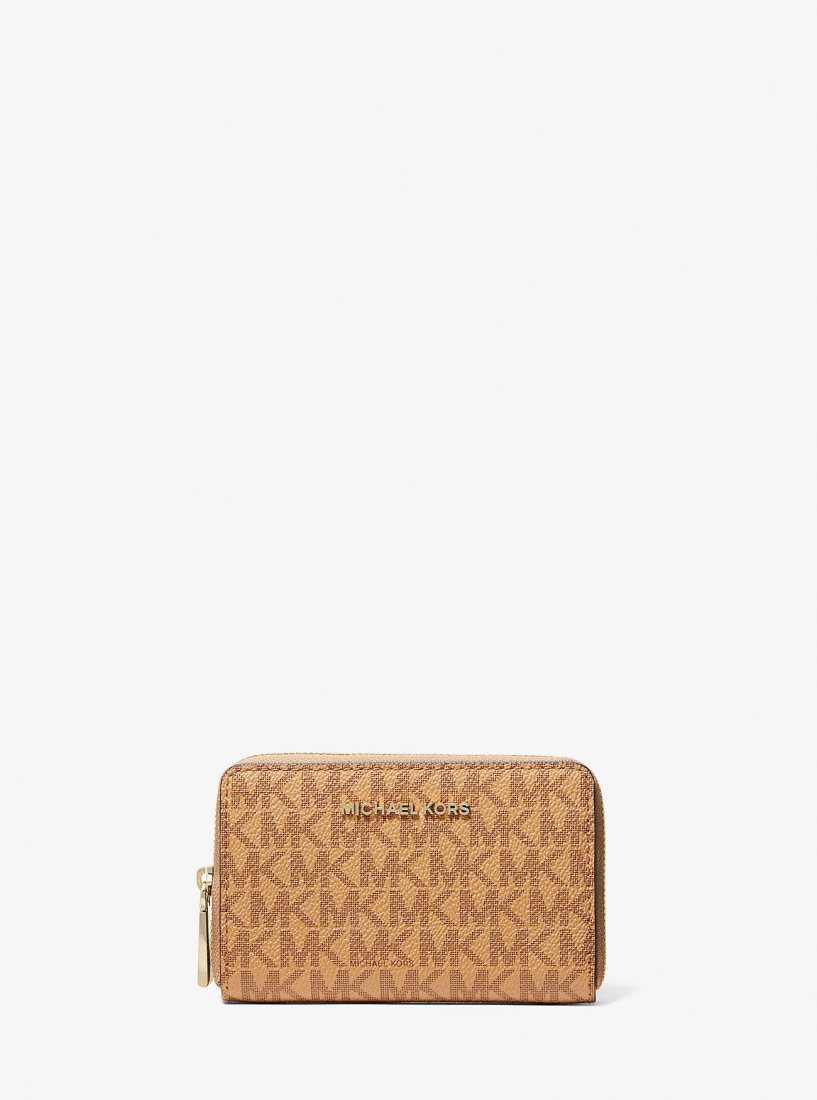 Michael Kors Small Logo Wallet Cüzdan Kadın Pale Peanut | 927814-KIE