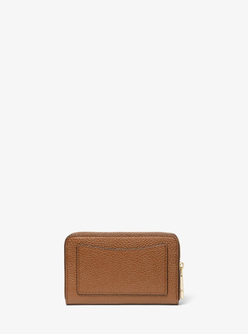 Michael Kors Small Pebbled Leather Wallet Cüzdan Kadın Luggage | 679012-OQM