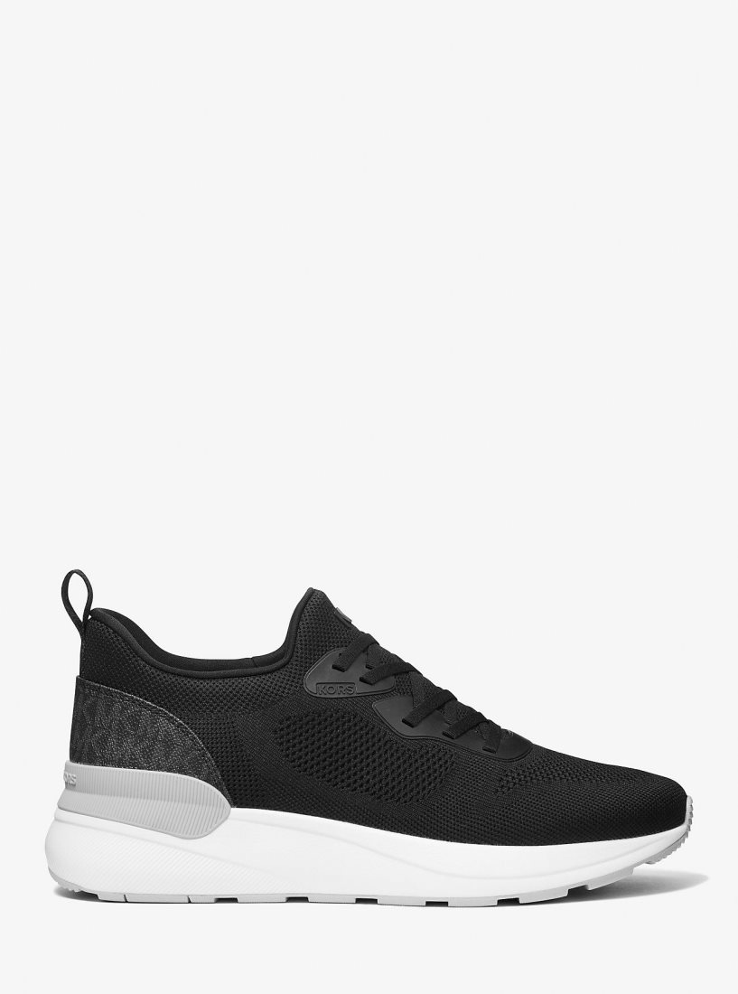 Michael Kors Trevor Stretch Knit Slip-On Trainer Spor Ayakkabı Erkek Siyah | 104639-XRY