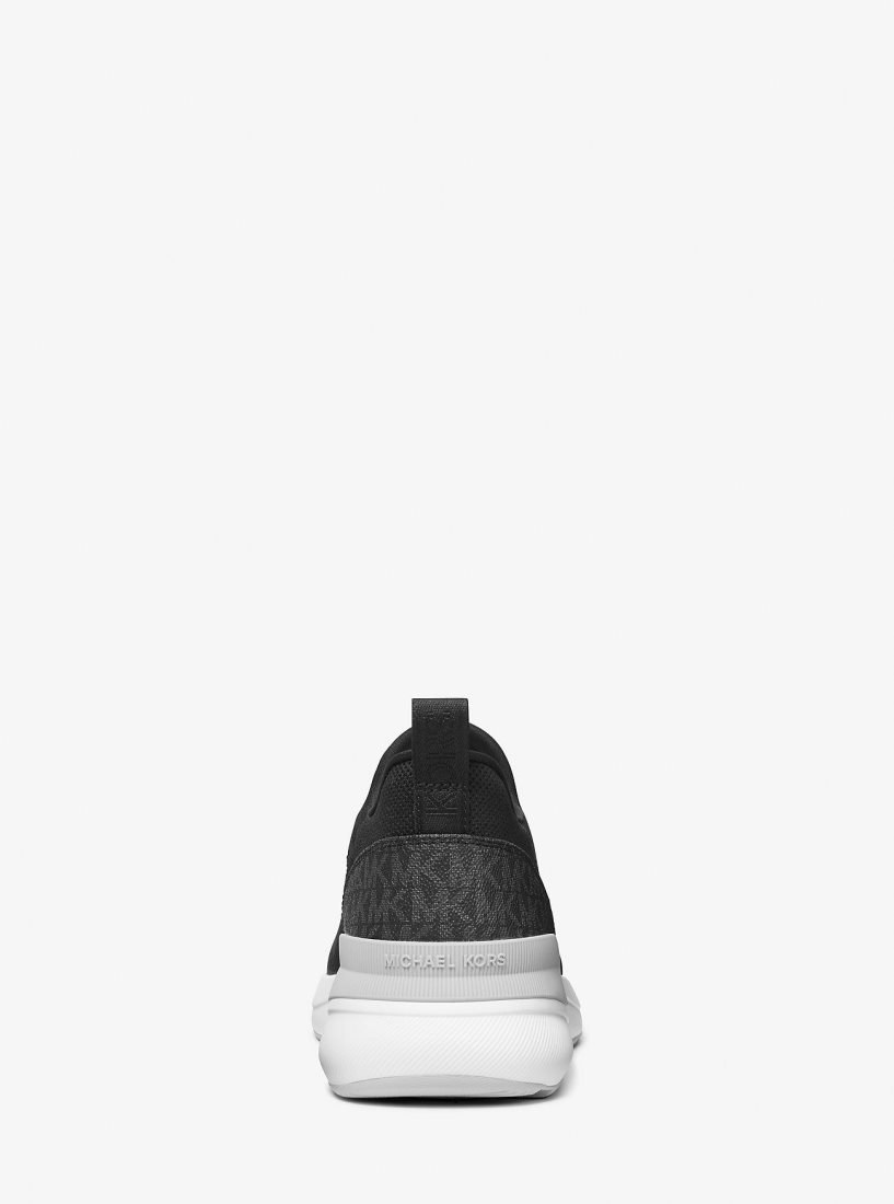 Michael Kors Trevor Stretch Knit Slip-On Trainer Spor Ayakkabı Erkek Siyah | 104639-XRY