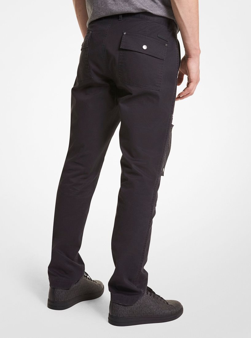 Michael Kors Woven Cargo Pants Pantolon Erkek Siyah | 438790-MBJ